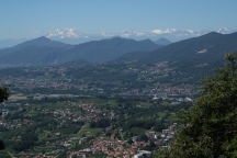View to Monte Rosa from Morbio Superiore