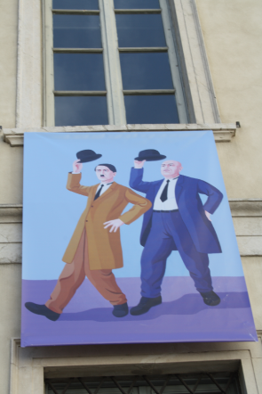 Hitler and Mussolini in Street Art